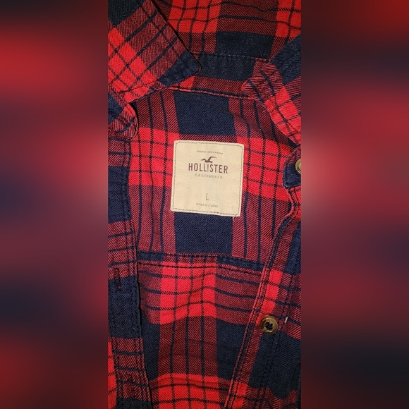Women's Hollister button up flannel shirt - Picture 2 of 2